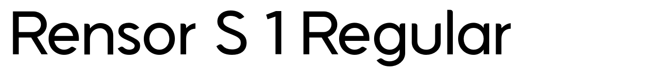 Rensor S 1 Regular